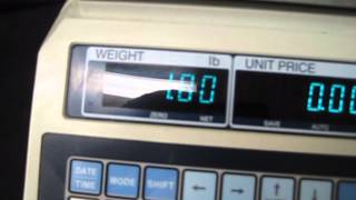 CAS LP1000 LABEL PRINTING SCALE [upl. by Lucienne]