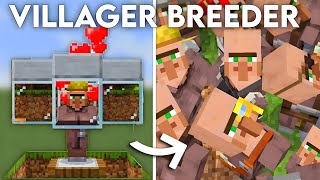 Automatic VILLAGER BREEDER Tutorial in Minecraft Bedrock 120 MCPEXBOX [upl. by Jolanta531]