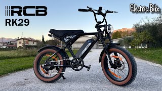 RCB RK29 20quot Fat Electric Bike  Legal but Powerful without Accelerator [upl. by Matta]