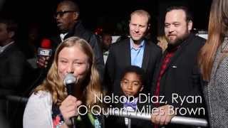 Miles Brown Nelson Diaz and Ryan OQuinn Interview at WOODLAWN Film Premiere [upl. by Brandyn]