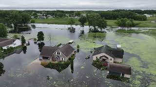 Waterville MN Flooding 62124 [upl. by Samuella981]