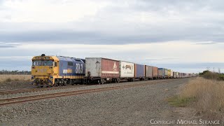 6MP4 Pacific National TOLL Container Train Crosses 7902v At Gheringhap 2862024  PoathTV [upl. by Rebmaed]