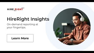 HireRight Insights Background Screening Reporting and Analytics  HireRight [upl. by Aromas]