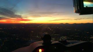 Sunset Flight from Falwell W24 to Lynchburg KLYH [upl. by Kanor]