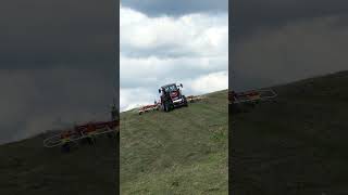 Case IH Farmall 110 C  Pöttinger Hit 881 traktor tractor caseih agrar agriculture [upl. by Llerrot336]