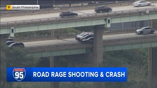 Road rage incident leads to shooting and crash on I95 in Philadelphia pickup truck sought [upl. by Iem]