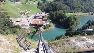 Riding the worlds steepest funicular  Schwyz–Stoos  Switzerland [upl. by Anuait]