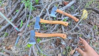 Đánh giá 3 cây rìu cắm trại Gransfors Wildlife  Hultafor  Husqvarna Hatchet xuất xứ từ Thụy Điển [upl. by Holmann]