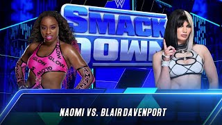 WWE Naomi Vs Blair Davenport Full Match Gameplay 2k23 [upl. by Alleber]