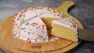 3 Min Birthday Cake in Microwave  Instant Vanilla Birthday Cake Recipe  Yummy [upl. by Emorej]