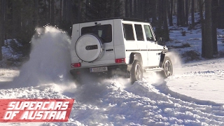 Mercedes G Class  Fun in the Snow [upl. by Oberstone628]