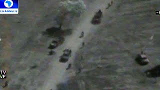 Army Releases Video Showing Terrorists Fleeing Sambisa Forest [upl. by Atalya604]