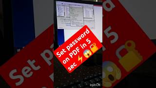 PDF par password kaise lgayepassword pdfpassword tutorial hacks shortsfeed shorts [upl. by Ahseiym55]