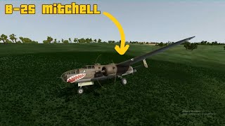 B25 Mitchell emergency landing [upl. by Acireit]