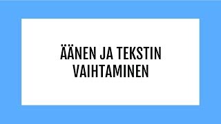 Widgit go ipadissa Äänen ja tekstin vaihtaminen [upl. by Fabiola979]