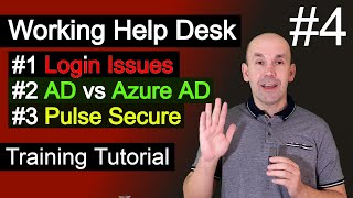 Working Help Desk Tickets Active Directory and Azure AD password reset VPN Pulse Secure issue [upl. by Anirdna711]