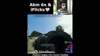 How iFlicks Flex his AKM 6x Full scope Sprays in PUBG PC [upl. by Iline]