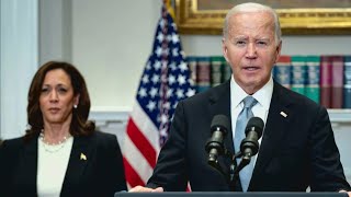 Biden drops out of 2024 presidential race [upl. by Ymerrej654]