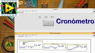 CRONÓMETRORELOJ LABVIEW [upl. by Yssak135]