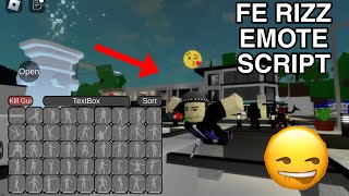 FE New Roblox Script Rizz Motion Emote HydrogenFluxusArceus x Mobile [upl. by Amaral]