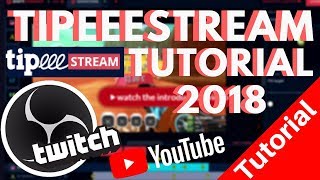 🔴TIPEEESTREAM OBS STUDIO TUTORIAL 2018 Deutsch BESSERE YOUTUBE LIVESTREAMS 📢 [upl. by Suiremed778]