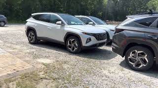 Portofino Gray vs Quartz White 2022 Hyundai Tucson [upl. by Castera]