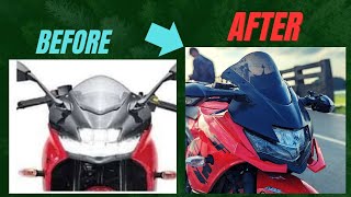 How I modified My GIXXER SF ll Visor Modification ll Handle Bar modification and everything [upl. by Narej]