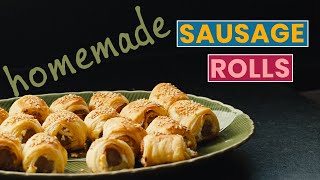 Simple Puff Pastry Sausage Rolls [upl. by Myo]