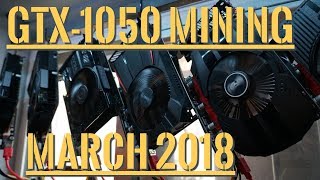 GTX 1050 Mining Profitability  March 2018 [upl. by Libby]