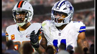 Browns DE Myles Garrett not focused on oneupmanship playing Micah Parsons Cowboys [upl. by Nikal]