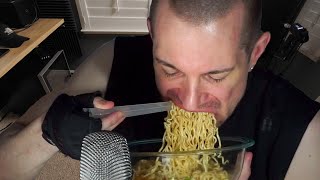 ASMR Eating 30 Packs of Ramen Noodles [upl. by Castor]