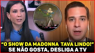 AMANDA TENTOU EXALTAR MADONNA E FOI AMASSADA AO VIVO POR JORNALISTA [upl. by Anirtep125]