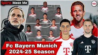 FC Bayern Munich Club Squad Update Season 202425 amp Potential Best Lineup 👌 [upl. by Attirb]