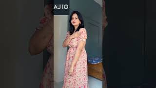 AJIO maxi dress ajio ajiohaul shopping shorts trending grwm grwmoutfit comment meesho love [upl. by Latton583]