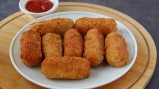 Chicken Croquettes  Chicken Appetizer [upl. by Thalia641]