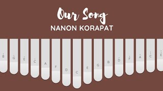 Our Song  Nanon Korapat  Kalimba Cover with Tabs chorus only [upl. by Phiona183]