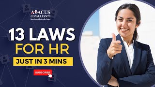 13 Laws That Every HR Should Know About [upl. by Edi789]