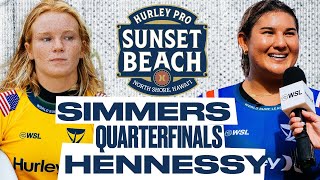 Caitlin Simmers vs Brisa Hennessy  Hurley Pro Sunset Beach 2024  Quarterfinals [upl. by Attenhoj]