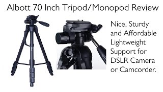 Albott 70Inch Tripod Monopod Review [upl. by Faith]