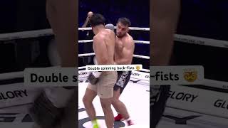 One of the rarest combos in striking 👀 kickboxing fight [upl. by Giffard]