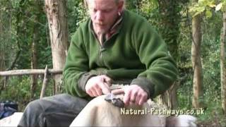 Flint Knapping  Will Lord shows how to make a Flint Hand Axe [upl. by Stovall]