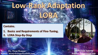 LowRank Adaptation LORA [upl. by Dolf269]