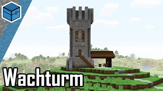 Minecraft Turm bauen  Minecraft Wachturm bauen deutsch [upl. by Noellyn]