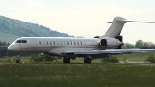 Bombardier Global 7500 VPCCQ landing at Zurich Airport [upl. by Deerc]