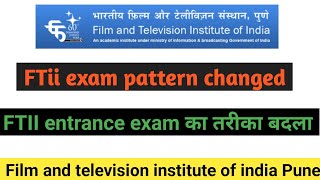 FTII entrance exam paper pattern changed 2024  how to join ftii Pune  pankaj meena pk [upl. by Kcor]