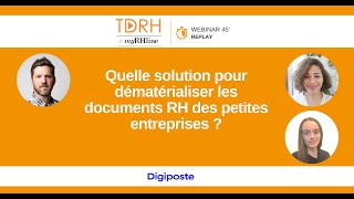 Quelle solution pour dématérialiser les documents RH des petites entreprises [upl. by Norek158]