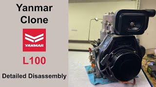 Yanmar Clone 10hp Diesel Engine  Complete Disassembly [upl. by Jaynell884]