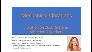 Narrated lecture CH 5 Part 5 Vibration Absorber v2 [upl. by Jayne]