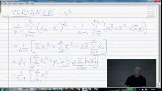 Extra Math lecture 1 The derivation of the variance formula [upl. by Bonar]