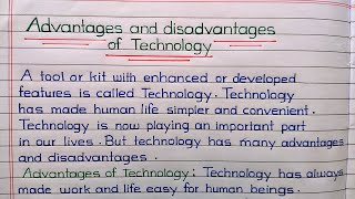 Advantages and disadvantages of Technology  20 advantages and disadvantages of technology [upl. by Kalfas]